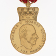 Kongens erindringsmedalje i gull. Foto: Jan Haug, Det kongelige hoff